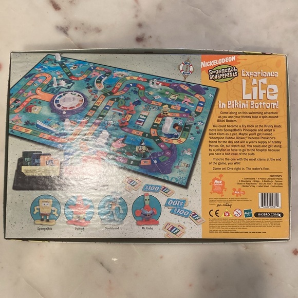 The Game of Life Spongebob Squarepants Editions Milton Bradley - Picture 2 of 10